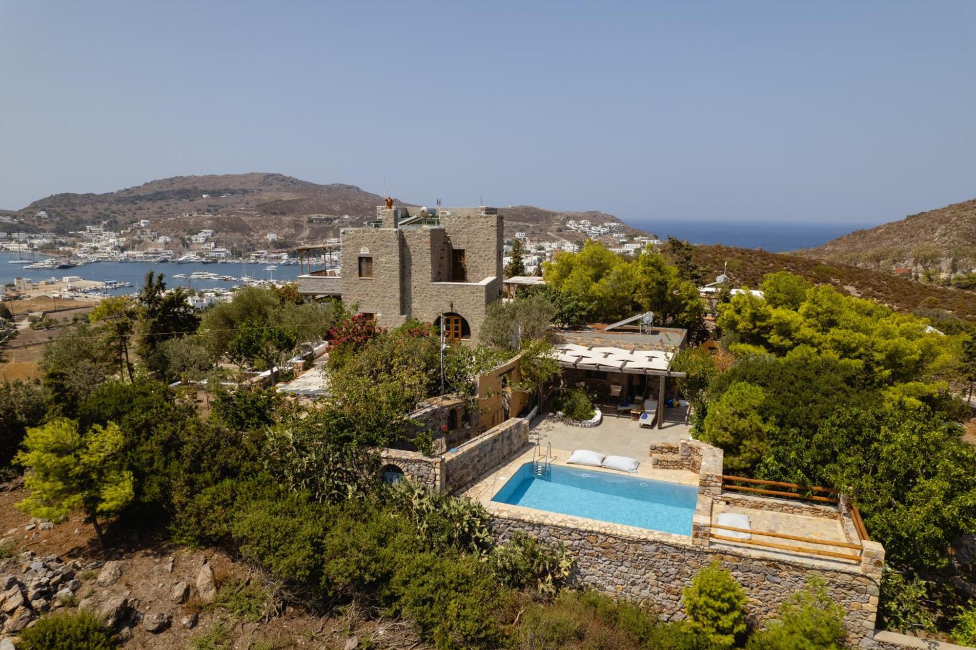 Blue Vista Patmos Villa Скала Екстериор снимка